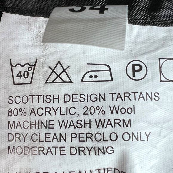 Scottish Black Watch Plaid Highlander Pleated Kilt 34 Wedding Games Festival - Picture 9 of 9